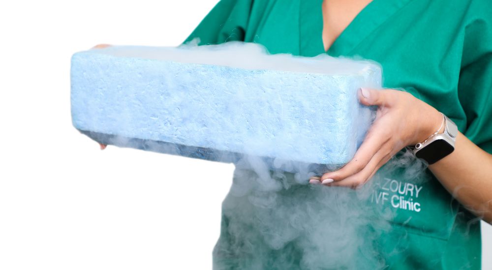 Embryo freezing is available in Azoury IVF Lebanon Clinic